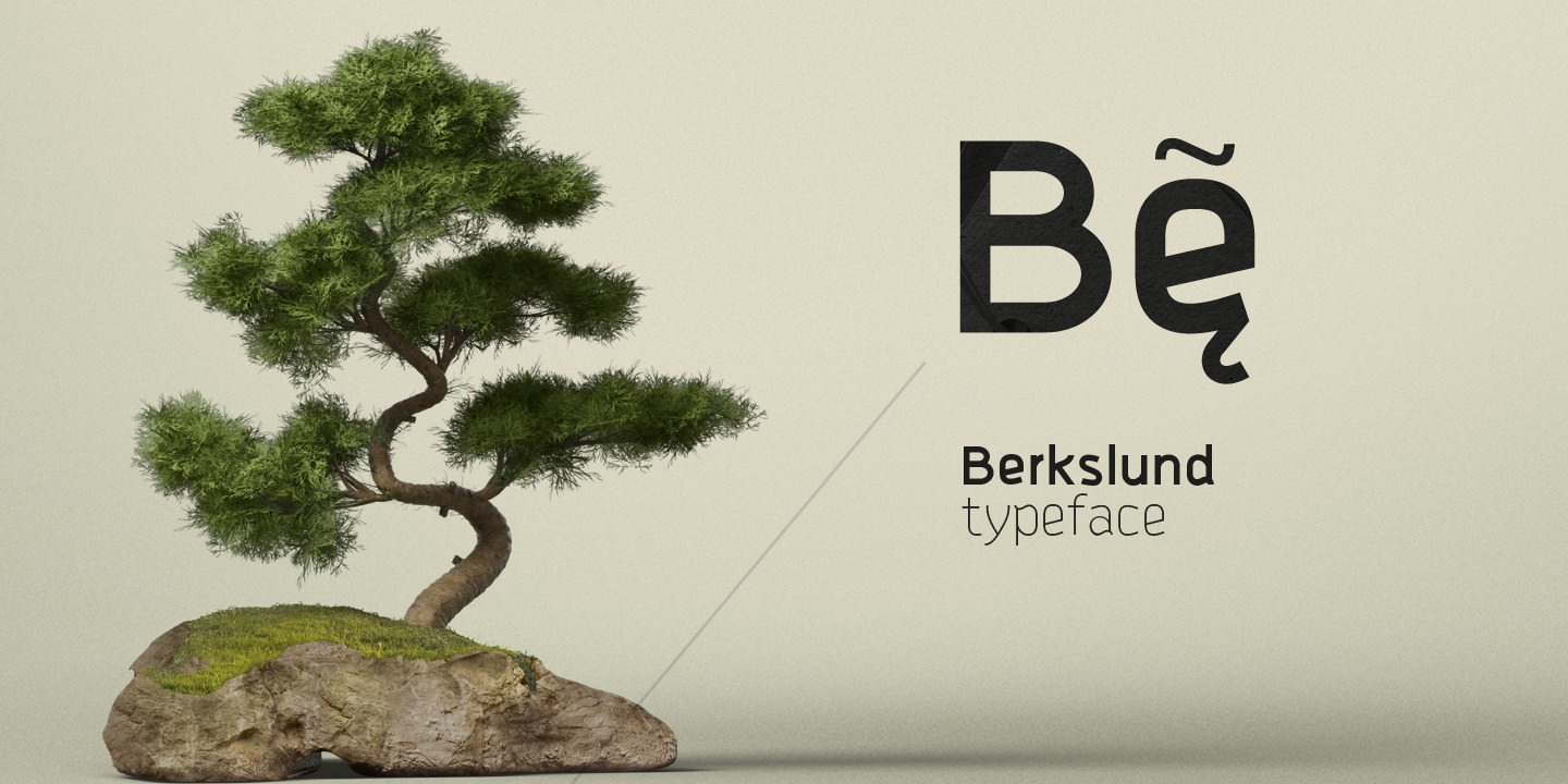 Пример шрифта Berkslund Bold